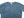 Studio D'Artisan Men's Heavyweight Waffle Knit Thermal Long Sleeve T-Shirt - 100% Cotton, Crew Neck, Ribbed Cuffs, Raw-edge hem, Made in Japan (SDA 9936) Faded-Blue