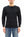 Studio D'artisan Men's Heavyweight 100% Cotton Waffle-Knit Thermal Long-Sleeve T-Shirt, Crew Neck, Four-Needle Flatseams, Curved Overlock-Finished Hem, Made in Japan (SDA 9936 Black)