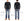 Studio D'artisan Men's Heavyweight 100% Cotton Waffle-Knit Thermal Long-Sleeve T-Shirt, Crew Neck, Four-Needle Flatseams, Curved Overlock-Finished Hem, Made in Japan (SDA 9936 Black)