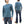 Load image into Gallery viewer, Studio D&#39;artisan Waffle-Knit Thermal T-Shirt Men&#39;s Long Sleeve Solid Crew-Neck Super Heavyweight Thermal Tee 9936 Faded-Blue
