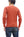 Studio D'Artisan Men's Heavyweight Waffle Knit Thermal Long Sleeve T-Shirt - 100% Cotton, Crew Neck, Ribbed Cuffs, Raw-edge hem, Made in Japan (SDA 9936) Burnt Sienna (deep red-brown color)