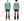 Studio D'Artisan Men's Heavyweight Waffle Knit Thermal Long Sleeve T-Shirt - 100% Cotton, Crew Neck, Ribbed Cuffs, Raw-edge hem, Made in Japan (SDA 9936) Emerald Green