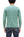 Studio D'Artisan Men's Heavyweight Waffle Knit Thermal Long Sleeve T-Shirt - 100% Cotton, Crew Neck, Ribbed Cuffs, Raw-edge hem, Made in Japan (SDA 9936) Emerald Green