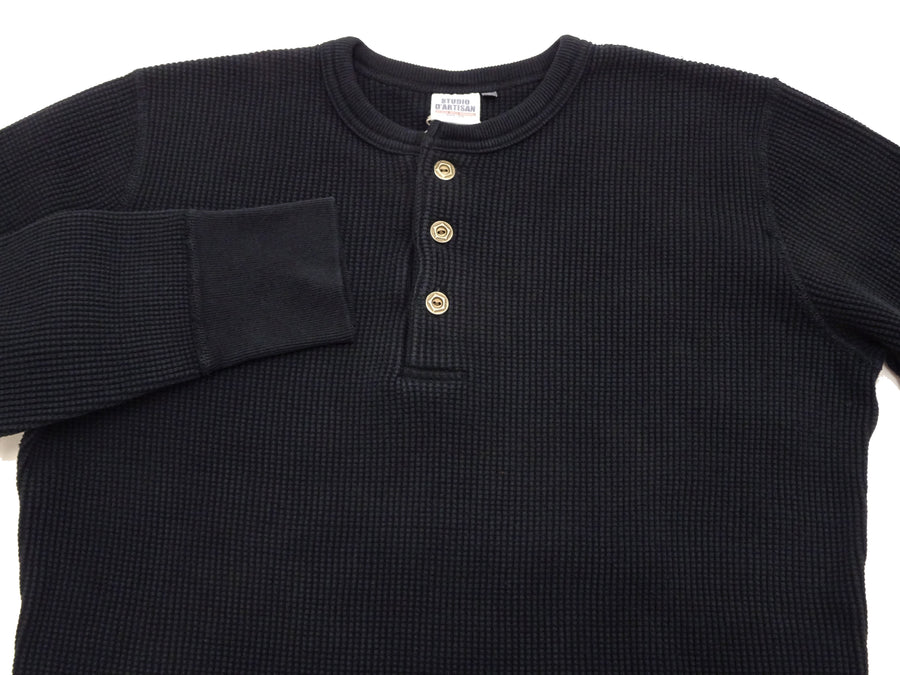 Studio D'artisan Waffle-Knit Thermal Henley T-Shirt Men's Long Sleeve –  RODEO-JAPAN Pine-Avenue Clothes shop