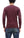 Studio D'Artisan Men's Heavyweight Waffle Knit Thermal Henley Long Sleeve T-Shirt - 100% Cotton, Ribbed Crew Neck Band, Ribbed Cuffs, Raw-edge hem, Made in Japan (SDA 9937) Burgundy