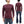 Studio D'Artisan Men's Heavyweight Waffle Knit Thermal Henley Long Sleeve T-Shirt - 100% Cotton, Ribbed Crew Neck Band, Ribbed Cuffs, Raw-edge hem, Made in Japan (SDA 9937) Burgundy