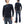 Studio D'Artisan Men's Heavyweight Waffle Knit Thermal Henley Long Sleeve T-Shirt - 100% Cotton, Ribbed Crew Neck Band, Ribbed Cuffs, Raw-edge hem, Made in Japan (SDA 9937) Black