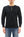 Studio D'artisan Men's Heavyweight 100% Cotton Waffle-Knit Thermal Henley Long-Sleeve T-Shirt, Three-Button Placket, Four-Needle Flatseams, Curved Overlock-Finished Hem, Made in Japan (SDA 9937 Black)