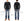 Studio D'artisan Men's Heavyweight 100% Cotton Waffle-Knit Thermal Henley Long-Sleeve T-Shirt, Three-Button Placket, Four-Needle Flatseams, Curved Overlock-Finished Hem, Made in Japan (SDA 9937 Black)