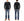 Studio D'artisan Men's Heavyweight 100% Cotton Waffle-Knit Thermal Henley Long-Sleeve T-Shirt, Three-Button Placket, Four-Needle Flatseams, Curved Overlock-Finished Hem, Made in Japan (SDA 9937 Black)