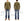 Studio D'artisan Men's Heavyweight 100% Cotton Waffle-Knit Thermal Henley Long-Sleeve T-Shirt, Three-Button Placket, Four-Needle Flatseams, Curved Overlock-Finished Hem, Made in Japan (SDA 9937 Khaki)