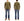 Studio D'artisan Men's Heavyweight 100% Cotton Waffle-Knit Thermal Henley Long-Sleeve T-Shirt, Three-Button Placket, Four-Needle Flatseams, Curved Overlock-Finished Hem, Made in Japan (SDA 9937 Khaki)