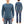Studio D'artisan Men's Heavyweight 100% Cotton Waffle-Knit Thermal Henley Long-Sleeve T-Shirt, Three-Button Placket, Four-Needle Flatseams, Curved Overlock-Finished Hem, Made in Japan (SDA 9937 Blue)