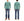 Studio D'artisan Men's Heavyweight 100% Cotton Waffle-Knit Thermal Henley Long-Sleeve T-Shirt, Three-Button Placket, Four-Needle Flatseams, Curved Overlock-Finished Hem, Made in Japan (SDA 9937 Emerald Green)