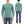 Studio D'artisan Men's Heavyweight 100% Cotton Waffle-Knit Thermal Henley Long-Sleeve T-Shirt, Three-Button Placket, Four-Needle Flatseams, Curved Overlock-Finished Hem, Made in Japan (SDA 9937 Emerald Green)
