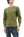 Studio D'Artisan Men's Heavyweight Waffle Knit Thermal Henley Long Sleeve T-Shirt - 100% Cotton, Ribbed Crew Neck Band, Ribbed Cuffs, Raw-edge hem, Made in Japan (SDA 9937) Khaki