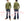 Studio D'Artisan Men's Heavyweight Waffle Knit Thermal Henley Long Sleeve T-Shirt - 100% Cotton, Ribbed Crew Neck Band, Ribbed Cuffs, Raw-edge hem, Made in Japan (SDA 9937) Khaki