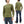 Studio D'Artisan Men's Heavyweight Waffle Knit Thermal Henley Long Sleeve T-Shirt - 100% Cotton, Ribbed Crew Neck Band, Ribbed Cuffs, Raw-edge hem, Made in Japan (SDA 9937) Khaki