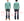 Studio D'Artisan Men's Heavyweight Waffle Knit Thermal Henley Long Sleeve T-Shirt - 100% Cotton, Ribbed Crew Neck Band, Ribbed Cuffs, Raw-edge hem, Made in Japan (SDA 9937) Emerald Green