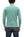 Studio D'Artisan Men's Heavyweight Waffle Knit Thermal Henley Long Sleeve T-Shirt - 100% Cotton, Ribbed Crew Neck Band, Ribbed Cuffs, Raw-edge hem, Made in Japan (SDA 9937) Emerald Green