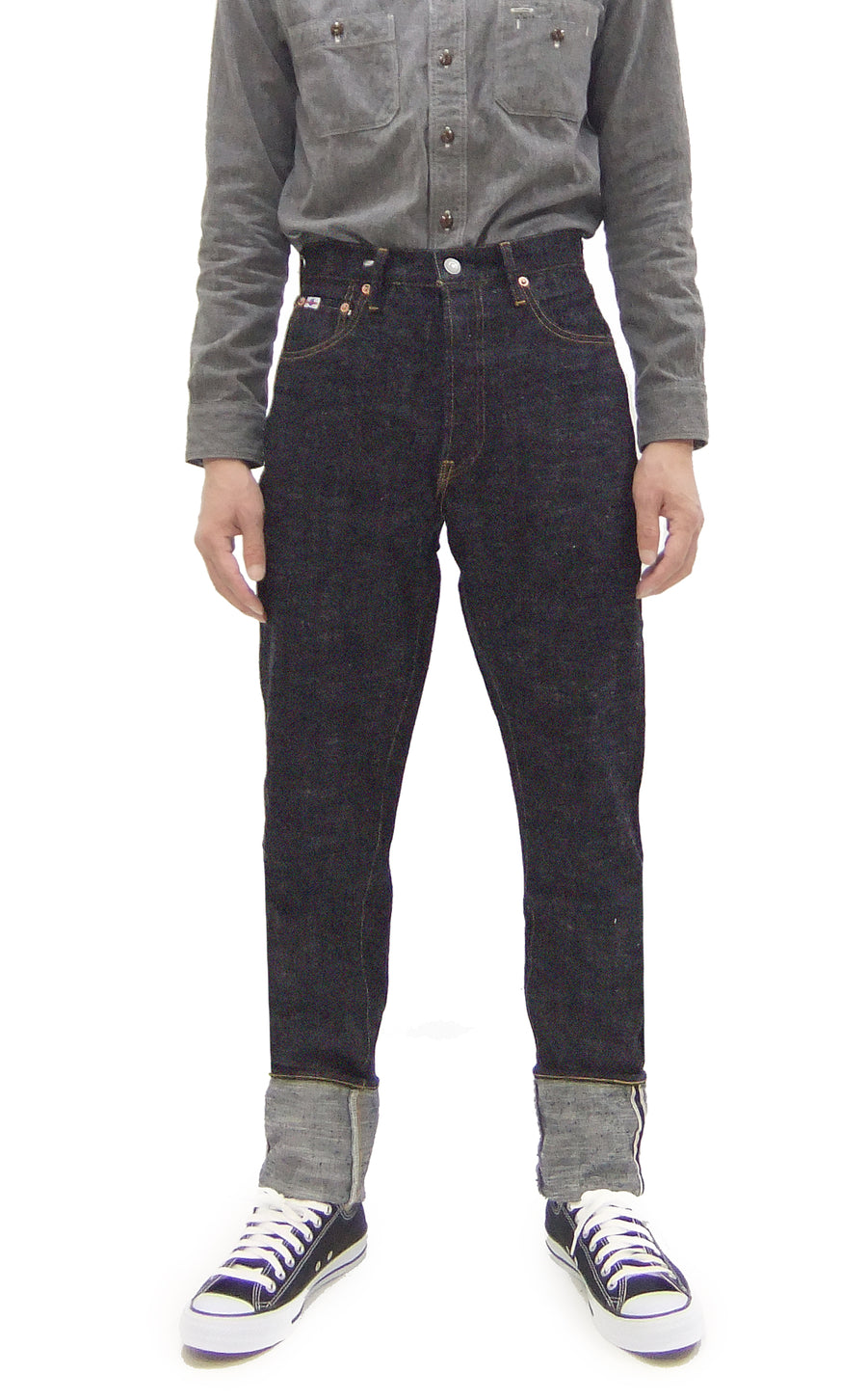 Studio D'Artisan GL3 Tapered jeans SD-1008 - Men's Relaxed Tapered fit, GL-3 15oz Japanese Selvedge Denim, One-Wash Indigo