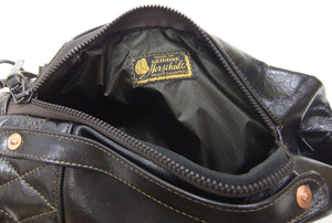 TOYS McCOY Leather Mini Duffle Sling Bag Men's Casual Small Crossbody Bag TMA2423 030 Black