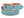 Studio D'artisan Leather Belt Men's Ccasual 38mm Wide/5mm Bend Leather with Thick Oval Buckle B-87 Blue-Emerald