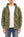 Barns Outfitters Men's COZUN Vintage-Inspired Long-Sleeve Zip-Up Hoodie, Medium-Weight 100% Cotton Brushed Fleece, Hooded Sweatshirt with a Two-Way Zipper, Flatseam Construction, One-Wash, Made in Japan (BR-3010PG RD, Pigment-Dyed Khaki)