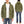 Barns Outfitters Men's COZUN Vintage-Inspired Long-Sleeve Zip-Up Hoodie, Medium-Weight 100% Cotton Brushed Fleece, Hooded Sweatshirt with a Two-Way Zipper, Flatseam Construction, One-Wash, Made in Japan (BR-3010PG RD, Pigment-Dyed Khaki)