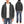 Barns Outfitters Men's COZUN Vintage-Inspired Long-Sleeve Zip-Up Hoodie, Medium-Weight 100% Cotton Brushed Fleece, Hooded Sweatshirt with a Two-Way Zipper, Flatseam Construction, One-Wash, Made in Japan (BR-3010 RD, 19 Faded Black)