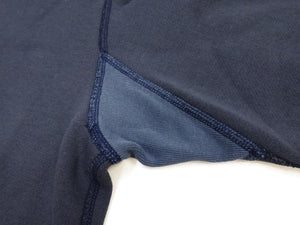 Barns Outfitters Men's COZUN Vintage-Inspired Long-Sleeve Zip-Up Hoodie, Medium-Weight 100% Cotton Brushed Fleece, Hooded Sweatshirt with a Two-Way Zipper, Flatseam Construction, One-Wash, Made in Japan (BR-3010 RD, 29 Faded Navy)