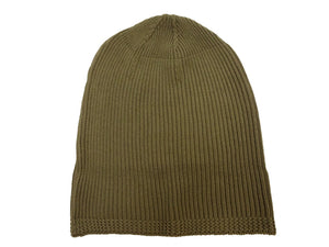 Buzz Rickson's Men's Watch Cap Cotton Version, World War II U.S. Military-Inspired 100% Cotton Rib-Knit Cap, Made in Japan (BR02186 149 Olive)