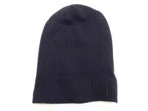 Buzz Rickson Men's U.S. Navy Watch Cap - 100% Wool Military Knit Hat - Made in Japan (BR02243 Navy Blue)