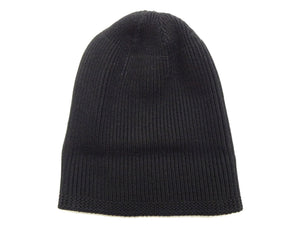 Buzz Rickson William Gibson Men's Plain Wool Knit Cap - U.S. Army Air Forces A-4 Model Reinterpreted in Black BR02272