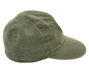 Buzz Rickson's Men's Type A-3 Mechanics Cap, 100% Cotton Herringbone Twill, USAAF Ground-Crew Work Cap Reproduction, Made in Japan (BR02536 149 Olive)