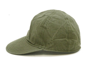 Buzz Rickson Men's Cap, Mechanic's, Summer, Type A-3 Military Hat BR02536 Olive