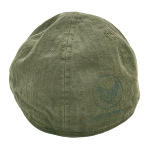 Buzz Rickson's Men's Type A-3 Mechanics Cap, 100% Cotton Herringbone Twill, USAAF Ground-Crew Work Cap Reproduction, Made in Japan (BR02536 149 Olive)