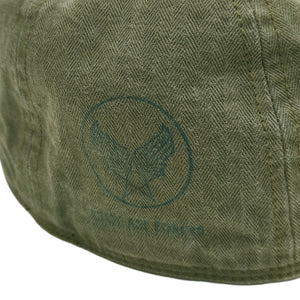 Buzz Rickson's Men's Type A-3 Mechanics Cap, 100% Cotton Herringbone Twill, USAAF Ground-Crew Work Cap Reproduction, Made in Japan (BR02536 149 Olive)