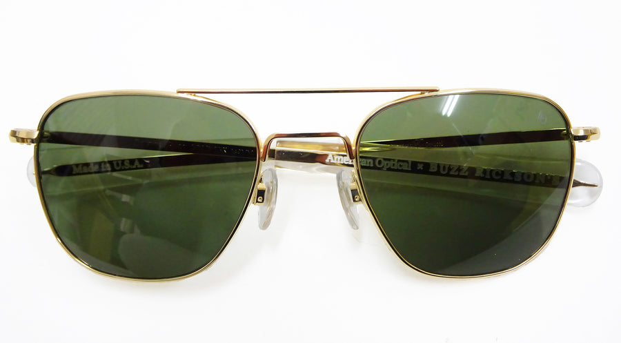 Buzz Rickson Sunglasses Men's Reproduction of American Optical Pilot Sunglasses FG-58 (Flight Goggles 1958) BR02753