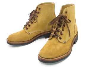 Buzz Rickson M-43 Service Shoes Men's reproduction of 1943 US Army Type III M43 Suede Boots BR02800 134 Camel