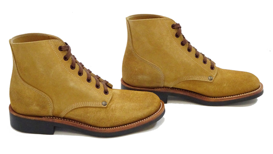 Buzz Rickson M-43 Service Shoes Men's reproduction of 1943 US Army Type III M43 Suede Boots BR02800 134 Camel