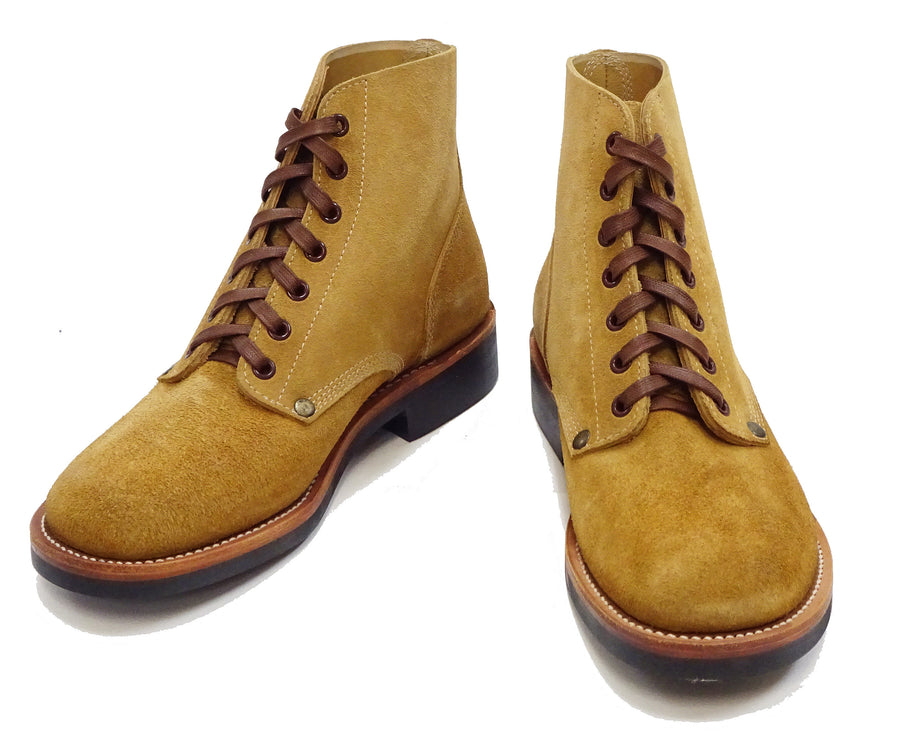 Buzz Rickson M-43 Service Shoes Men's reproduction of 1943 US Army Type III M43 Suede Boots BR02800 134 Camel