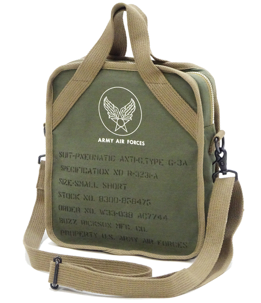 Buzz Rickson Bag Men's Casual Small Shoulder Bag - Reproduction of WWII Army Air Force Pilot Gear BR02833 Olive