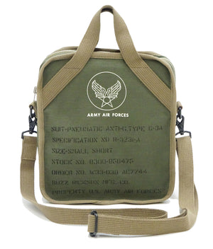 Buzz Rickson Bag Men's Casual Small Shoulder Bag - Reproduction of WWII Army Air Force Pilot Gear BR02833 Olive