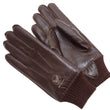Load image into Gallery viewer, Buzz Rickson Men's Type A-10 Leather Gloves - U.S. Army Air Forces Reproduction - Made in Japan - (BR02835 02 Brown Leather with Brown Ribbed Knit Wrist Cuffs)
