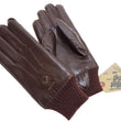 Load image into Gallery viewer, Buzz Rickson Men's Type A-10 Leather Gloves - U.S. Army Air Forces Reproduction - Made in Japan - (BR02835 02 Brown Leather with Brown Ribbed Knit Wrist Cuffs)
