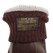 Load image into Gallery viewer, Buzz Rickson Men's Type A-10 Leather Gloves - U.S. Army Air Forces Reproduction - Made in Japan - (BR02835 02 Brown Leather with Brown Ribbed Knit Wrist Cuffs)

