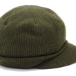 Load image into Gallery viewer, Buzz Rickson Jeep Cap - Men&#39;s Wool Knit Cap with Short Brim - Reproduction of U.S. Army M-1941 Radar Cap - Made in Japan (BR02874 Olive)
