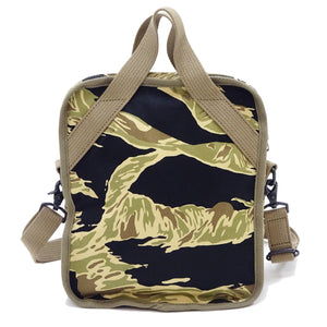 Buzz Rickson Men's Casual Small Shoulder Bag - Gold Tiger Camouflage, Modern Reinterpretation of WWII U.S. Army Air Forces Pilot Gear, BR02878