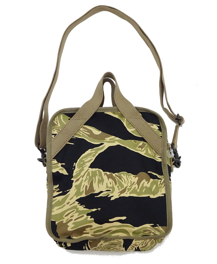 Buzz Rickson Men's Casual Small Shoulder Bag - Gold Tiger Camouflage, Modern Reinterpretation of WWII U.S. Army Air Forces Pilot Gear, BR02878